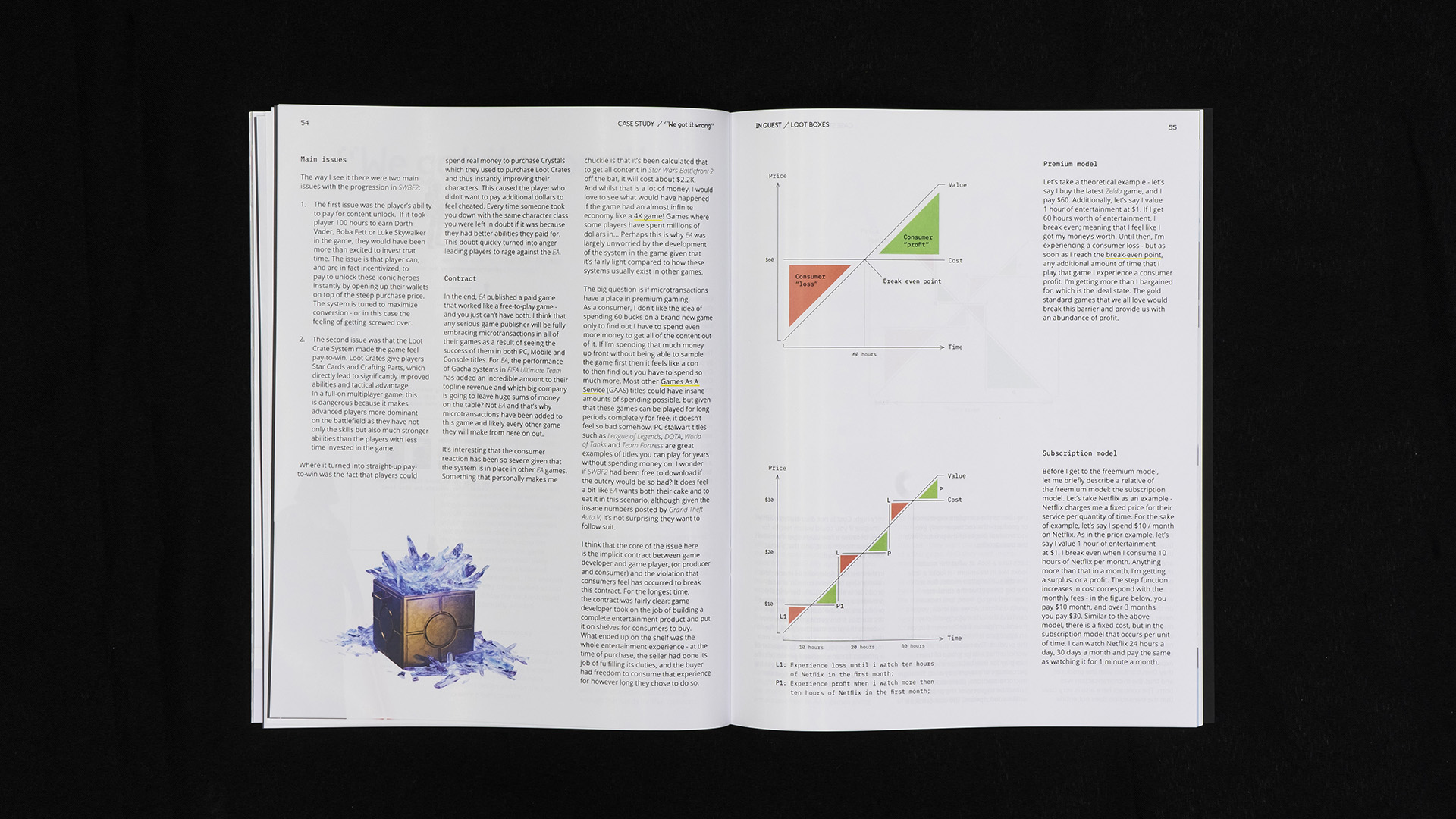 Inquest magazine's page with diagrams